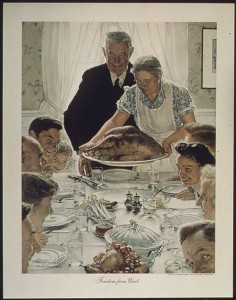 Norman Rockwell's "Freedom from Want" or "The Thanksgiving Picture" © 1943 | U.S. N.A.R.A. - Wikimedia Commons