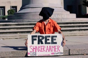 Demonstrator during The Aamer Appeal in front of the US Court of Appeals in Washington, D.C. on October 18, 2013. © Palina Prasasouk | Flickr