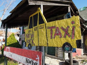 New York Taxis cruising the Heidelberg Project. © Ted Drake | Creative Commons CC-BY-ND 2.0 License