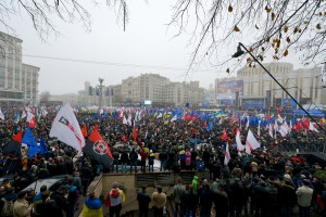A massive pro-EU rally in Kiev on 24th of November, attended by over 100k © Ivan Bandura | Flickr