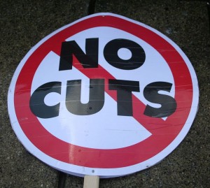 Placard used by striking English public workers over pension cuts © claudia gabriela marques vieira | Flickr