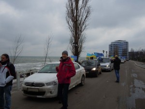 An AutoMaidan procession in Odessa on January 25, 2014 © Yuriy Kvach | Wikimedia Commons