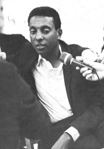 "Stokley Carmichael expounds 'black power' theory" in 1967 at Michigan State University. © Michigan State University (photographer not identified) | The Wolverine 
