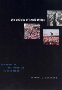 Book cover of The Politics of Small Things by Jeffrey C. Goldfarb | Amazon.com