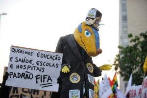 World Cup protest in Rio de Janeiro © Fernando Frazão | Agência Brasil