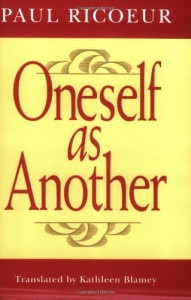 Book cover of Oneself as Another by Paul Ricoeur © University of Chicago Press | Amazon