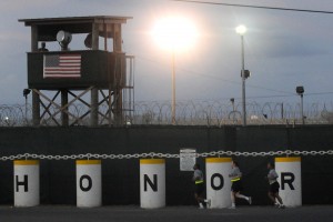 The "Honor Bound" sign outside Guantánamo Bay detention facility © Joshua Nistas | US Army