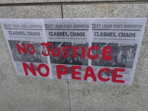 Street art in Washington, DC referencing the Michael Brown shooting and protests © Susan Melkisethian | Flickr