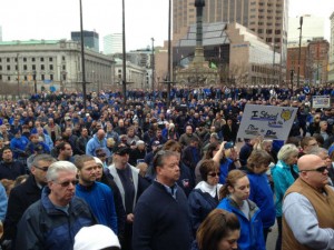 A Crowd of Whites, A Sea of Blue