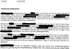 Screenshot of Amazon Mechanical Turk inactivity report © Trebor Scholz | Courtesy of the Author