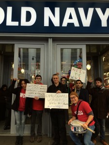 Protest at an Old Navy store in New York City, December 2015 © Stephanie Basile | Courtesy of the author 
