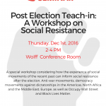 On Public Seminar’s Post Election Teach In