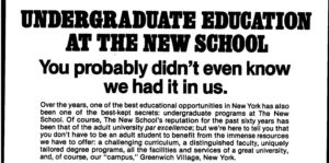 The New School’s Long Road to a Four-Year College