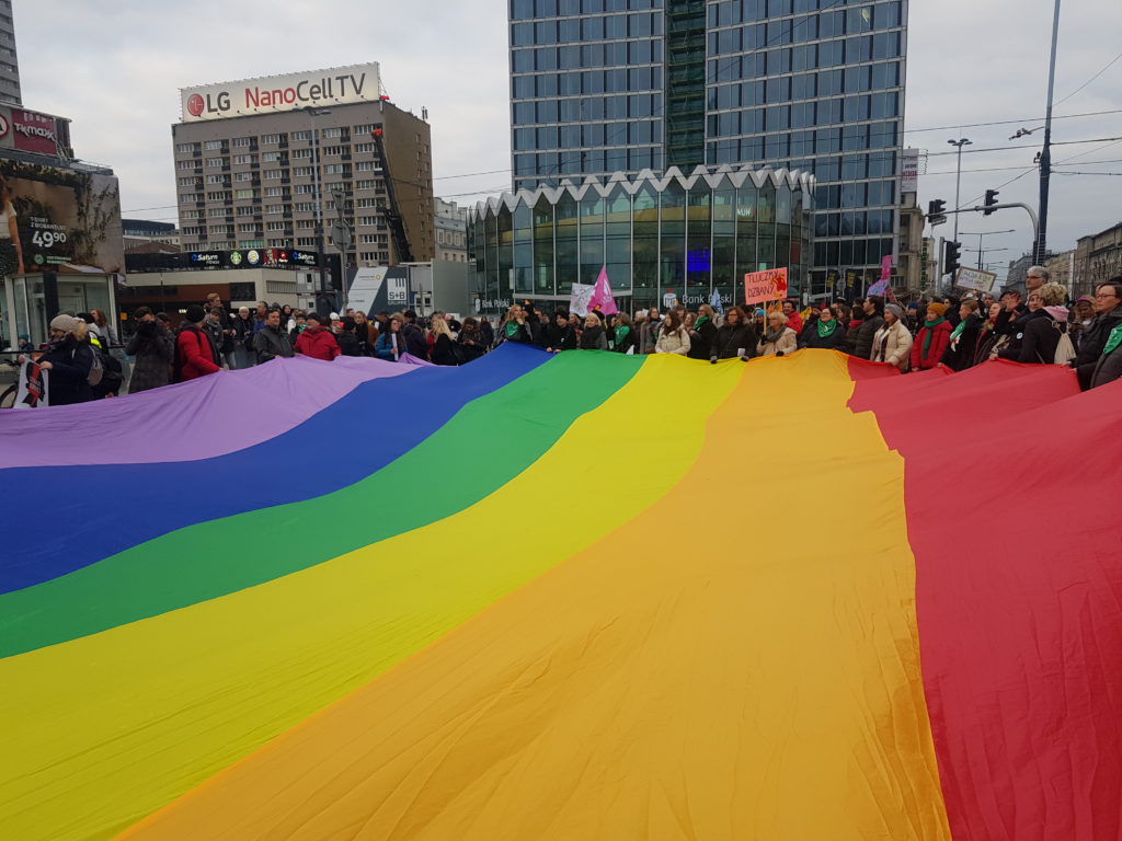 Women's Day organized by Polish Women's Strike, Warsaw, March 8, 2020. Author's Photo.