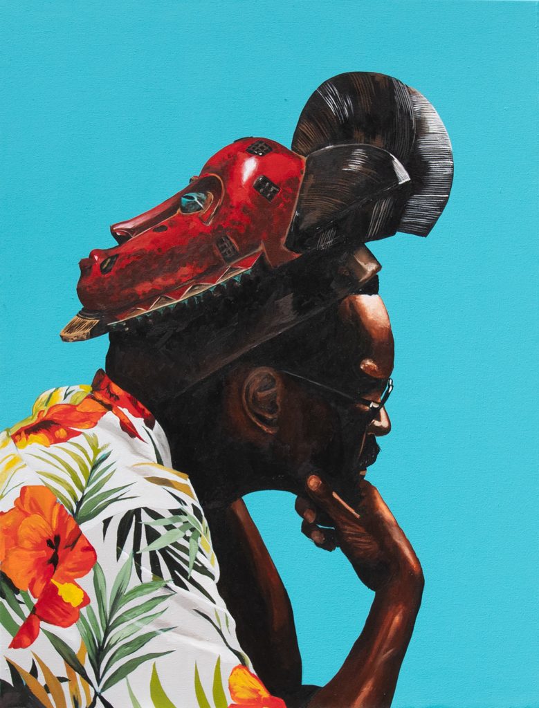 Image credit: Don’t Think I’m Not (aka The King in I) by Dr. Fahamu Pecou (DATE), Collection: Trapademia, Acrylic on Canvas.