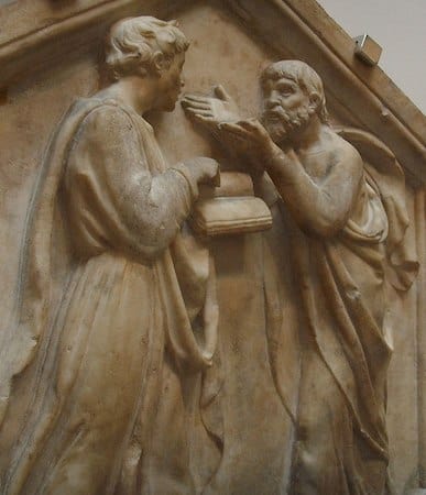Luca della Robbia Plato and Aristotle