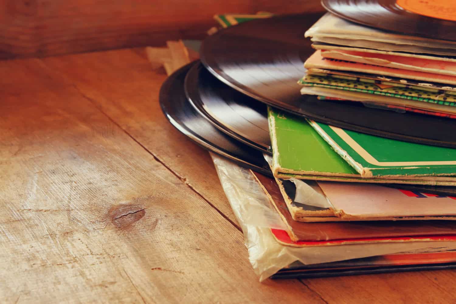 Stack of records