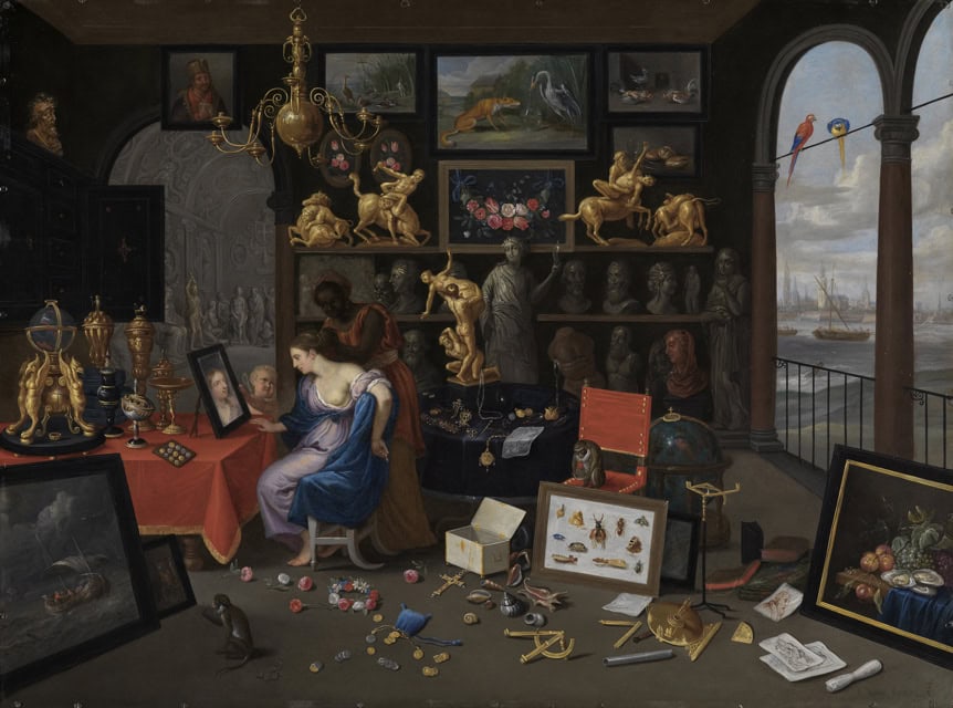 Art Room with a woman in front of a mirror