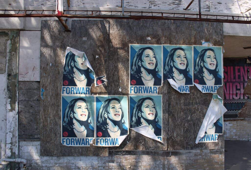 Kamala Harris posters, Chicago, Illinois (2024) | John Ruberry / Shutterstock.com