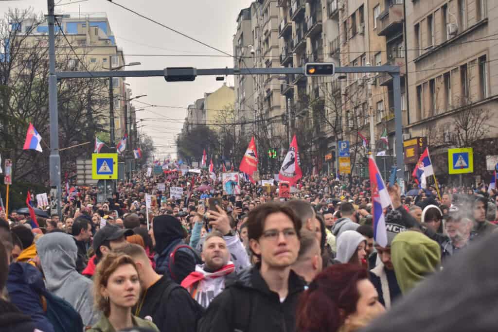 Demonstration in Belgrade (March 15, 2025) | Photo courtesy of the author