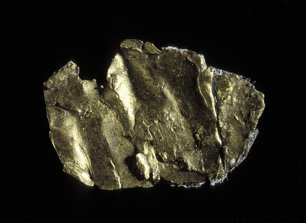 Gold nugget discovered in 1848 at Sutters Mill in California