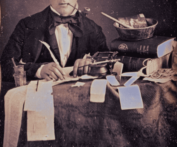 "Editor" daguerreotype (ca. 1855) | Unidentified Artist / Smithsonian American Art Museum, Gift of Charles Isaacs / CC0